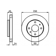 0 986 478 531 BOSCH Тормозной диск