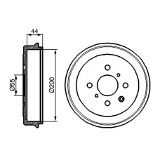 0 986 477 148 BOSCH Тормозной барабан