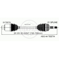 RN-8-29-203A InterParts Приводной вал