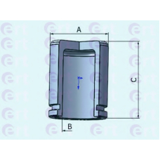 150966-C ERT Поршень, корпус скобы тормоза