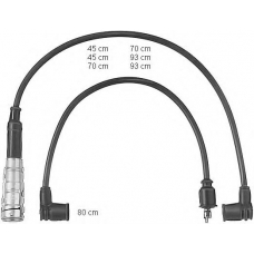0300890473 BERU Комплект проводов зажигания