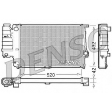 DRM05064 DENSO Радиатор, охлаждение двигателя