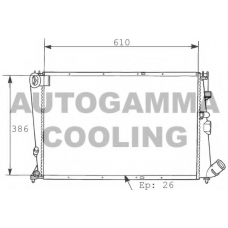 100209 AUTOGAMMA Радиатор, охлаждение двигателя