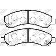 PN0502 NiBK Комплект тормозных колодок, дисковый тормоз