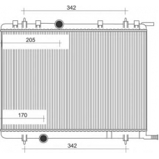 350213884000 MAGNETI MARELLI Радиатор, охлаждение двигателя