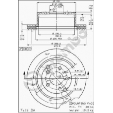 09.4254.10 BREMBO Тормозной диск