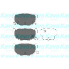 KBP-6542 KAVO PARTS Комплект тормозных колодок, дисковый тормоз