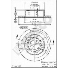 BS 7276 BRECO Тормозной диск