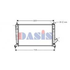 190002N AKS DASIS Радиатор, охлаждение двигателя