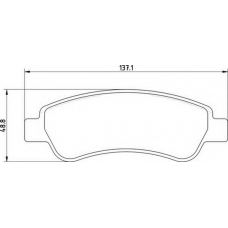 363700201655 MAGNETI MARELLI Комплект тормозных колодок, дисковый тормоз