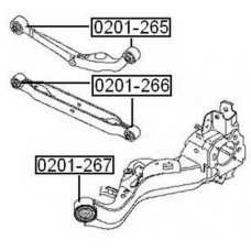 0201-265 ASVA Подвеска, рычаг независимой подвески колеса