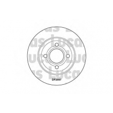 DF2597 TRW Тормозной диск