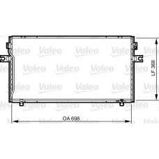 814256 VALEO Конденсатор, кондиционер