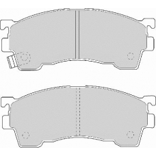 FD6609A NECTO Комплект тормозных колодок, дисковый тормоз