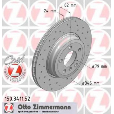 150.3411.52 ZIMMERMANN Тормозной диск