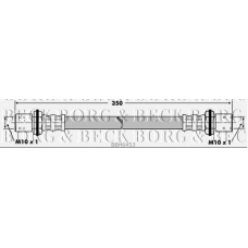 BBH6453 BORG & BECK Тормозной шланг