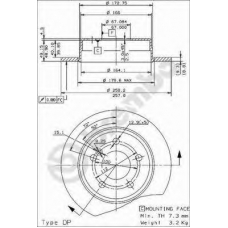 BS 7472 BRECO Тормозной диск