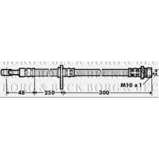 BBH7363 BORG & BECK Тормозной шланг