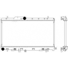 3421-1017 SAKURA  Automotive Радиатор, охлаждение двигателя