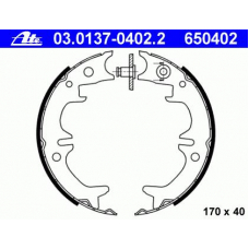03.0137-0402.2 ATE Комплект тормозных колодок, стояночная тормозная с