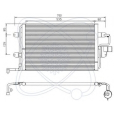 30A0018 ELECTRO AUTO Конденсатор, кондиционер