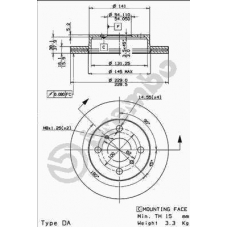 09.7719.20 BREMBO Тормозной диск