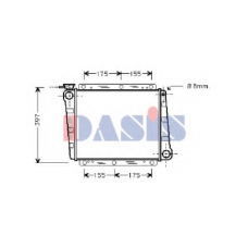 220720N AKS DASIS Радиатор, охлаждение двигателя