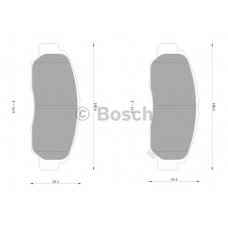 0 986 AB1 385 BOSCH Комплект тормозных колодок, дисковый тормоз