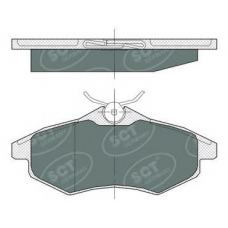 SP 365 SCT Комплект тормозных колодок, дисковый тормоз