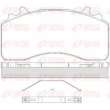 JCA 1526.00 REMSA Комплект тормозных колодок, дисковый тормоз