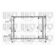 QER2094 QUINTON HAZELL Радиатор, охлаждение двигателя