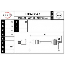 T98288A1 EAI Приводной вал