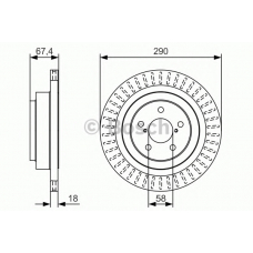 0 986 479 T56 BOSCH Тормозной диск