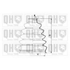 QJB1059 QUINTON HAZELL Комплект пылника, приводной вал