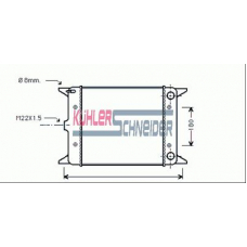 1315301 KUHLER SCHNEIDER Радиатор, охлаждение двигател