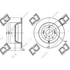 BD2196 DJ PARTS Тормозной диск