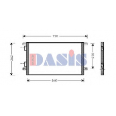 182380N AKS DASIS Конденсатор, кондиционер