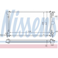 65152A NISSENS Радиатор, охлаждение двигателя