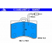 13.0460-4907.2 ATE Комплект тормозных колодок, дисковый тормоз