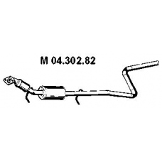04.302.82 EBERSPACHER Средний глушитель выхлопных газов