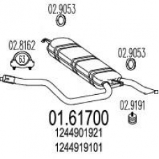 01.61700 MTS Глушитель выхлопных газов конечный