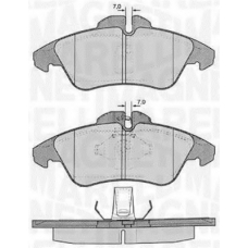 363916060504 MAGNETI MARELLI Комплект тормозных колодок, дисковый тормоз