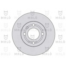 1110158 Malo Тормозной диск