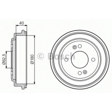 0 986 477 216 BOSCH Тормозной барабан