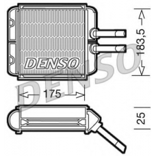 DRR08001 DENSO Теплообменник, отопление салона