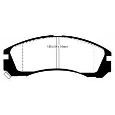 DP3954C EBC Brakes Колодки тормозные