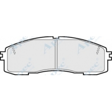 PAD578 APEC Комплект тормозных колодок, дисковый тормоз