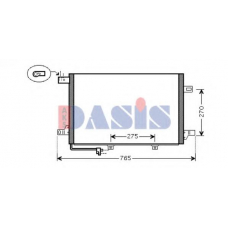 122024N AKS DASIS Конденсатор, кондиционер