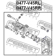 0477-V45RL FEBEST Тормозной суппорт