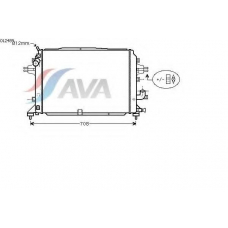 OL2489 AVA Радиатор, охлаждение двигателя